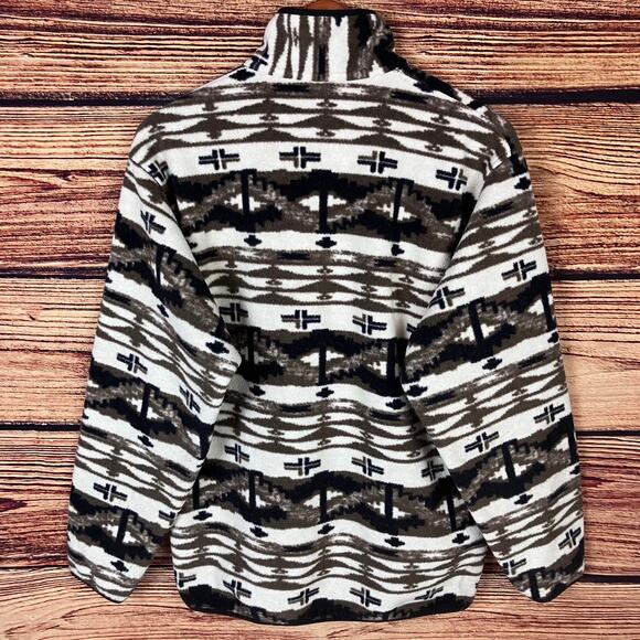 Patagonia Synchilla Snap-T Pullover Shepherd Knit Birch White Fleece - Picture 8 of 8